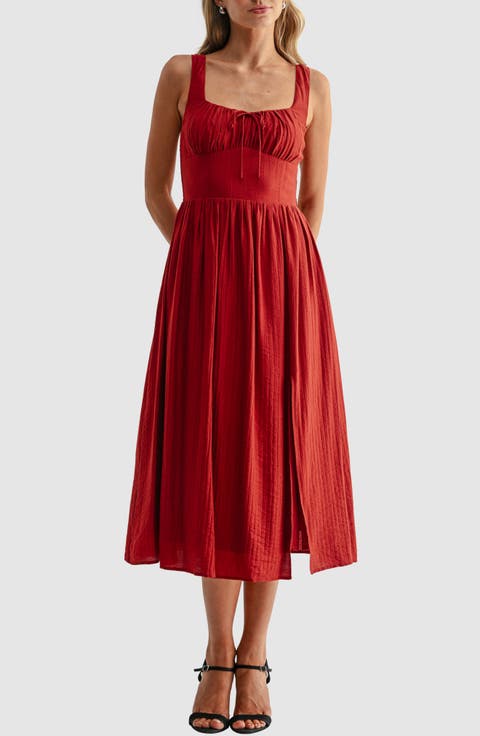 Textured Midi Dress