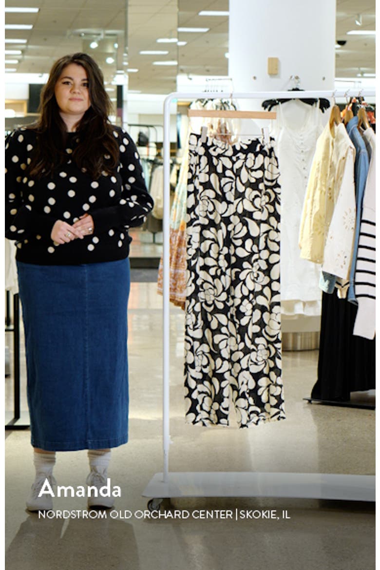 Gaja Print Wide Leg Pants video
