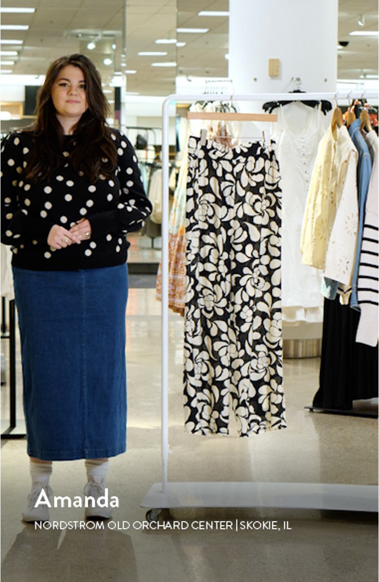 Gaja Print Wide Leg Pants, sales video thumbnail