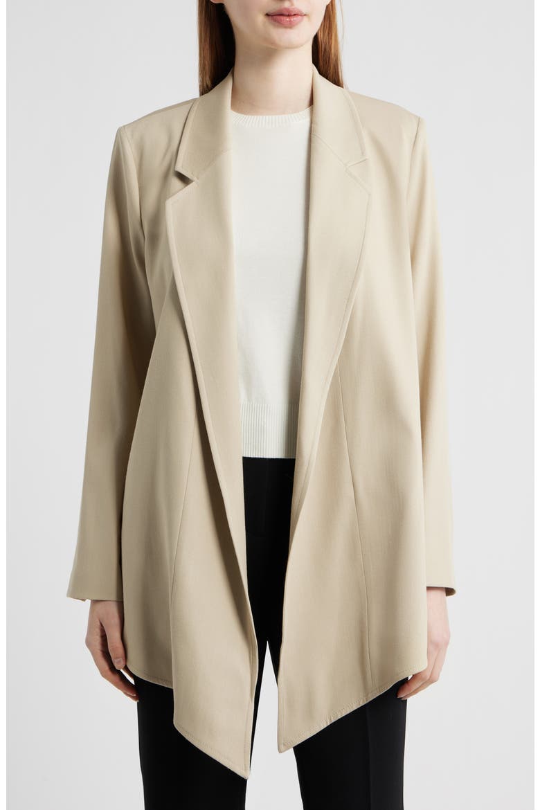 Joscara Belted Wool Blend Jacket, Alternate, color, PUMICE