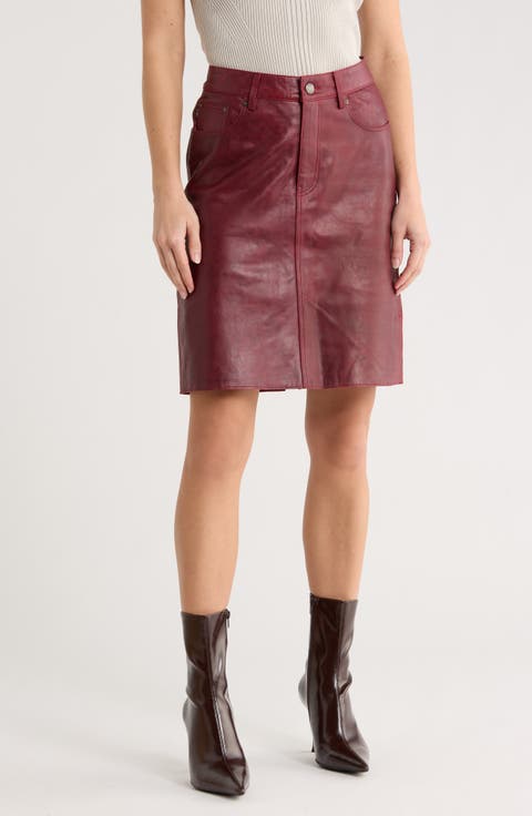 Lexie Leather Skirt