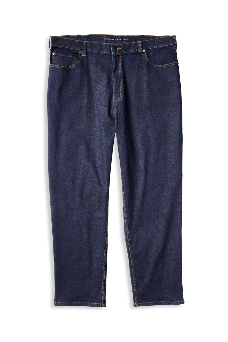 Big & Tall Loose-Fit Jeans, Alternate, color, DARK RINSE