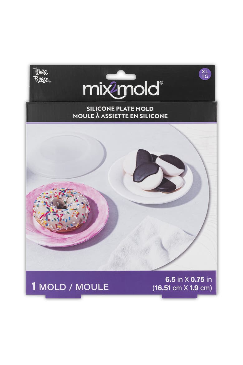 Mix2Mold Silicone Small Plate Mold 1Pc, Main, color, Multicolored