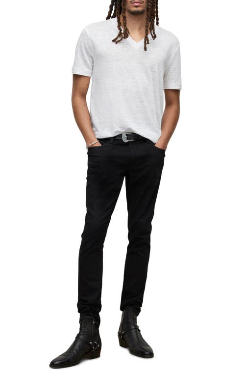 John Varvatos Wooster Slim Fit Linen T-shirt In White