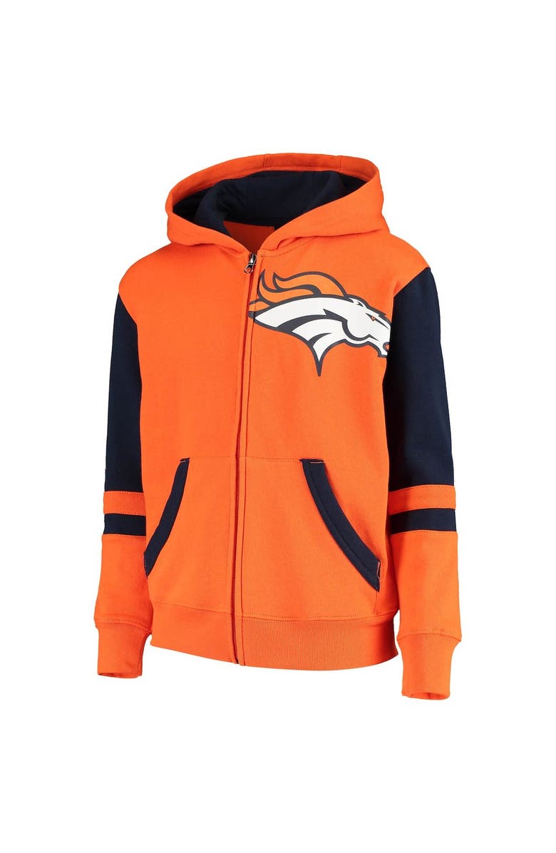 Outerstuff Youth Orange Denver Broncos Stadium Full-Zip Hoodie, Alternate, color,