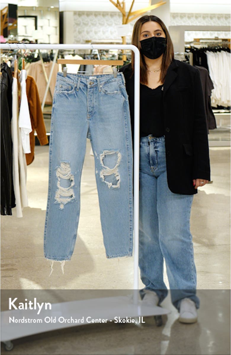 Rama Ripped High Waist Mom Jeans, sales video thumbnail