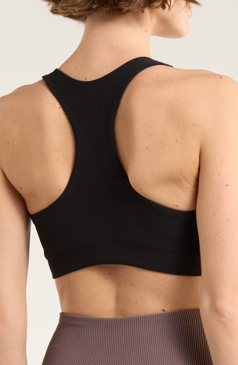 Beyond Yoga Impulse Rib Sports Bra, Alternate, color, Black Onyx