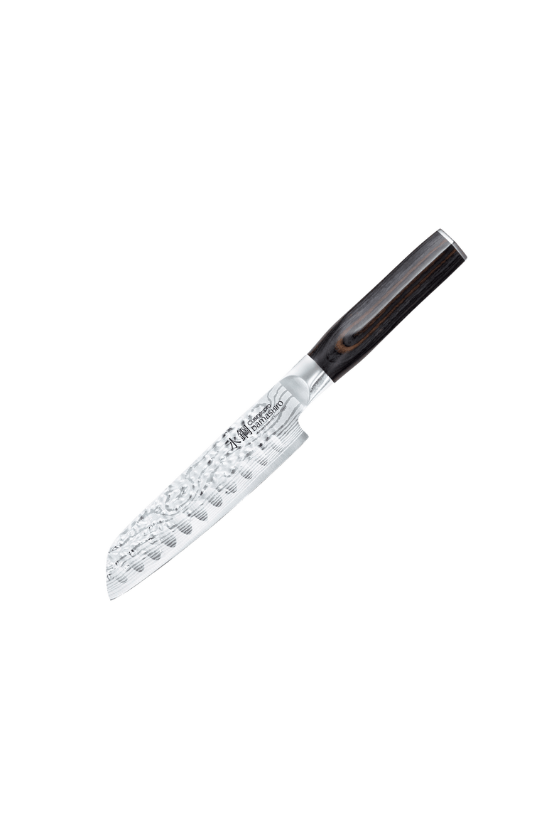Damashiro EMPEROR® 5" 'Try Me' Santoku Knife, Main, color, Silver