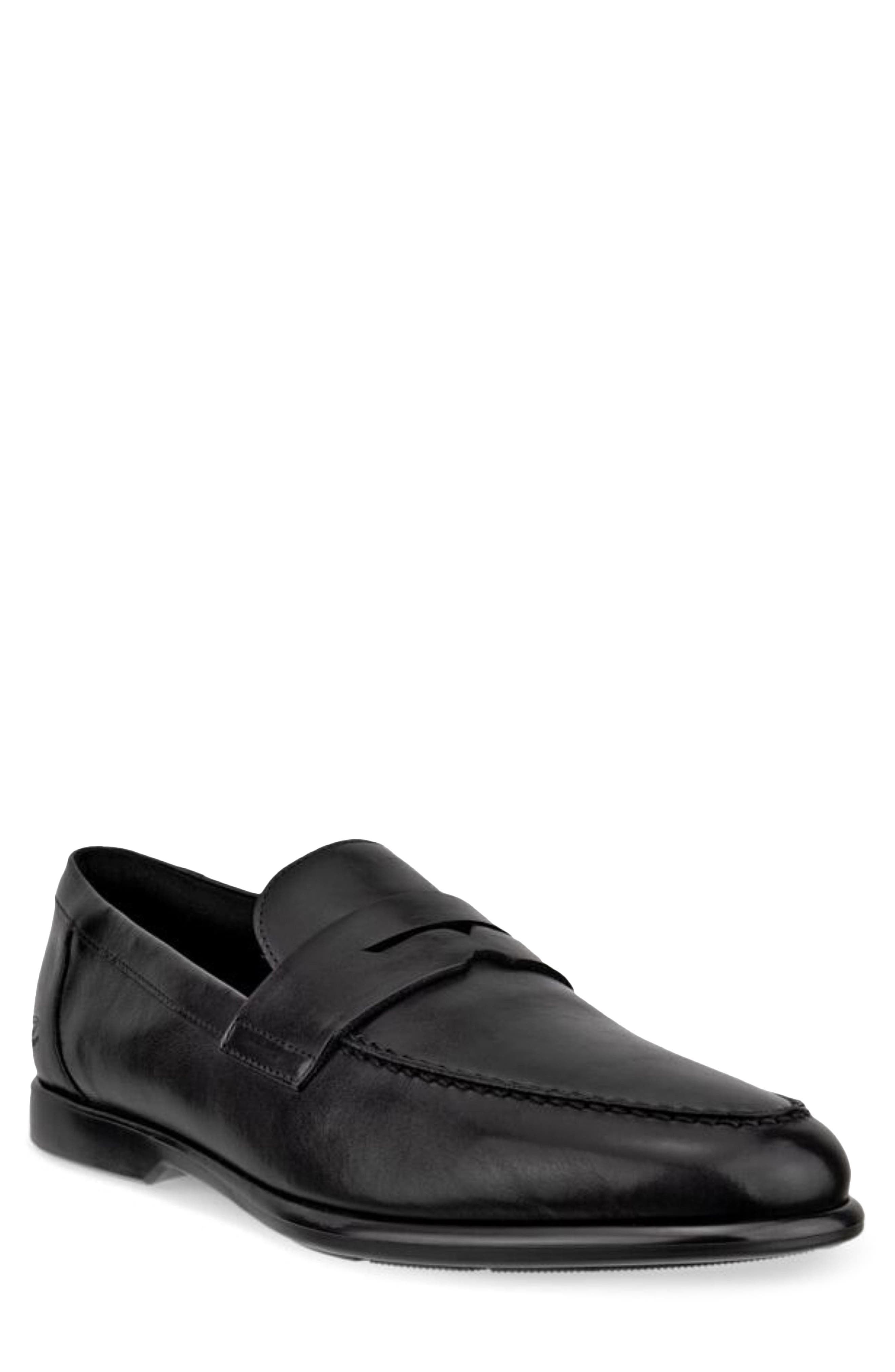 ECCO Metro Verona Penny Loafer, Main, color, Black