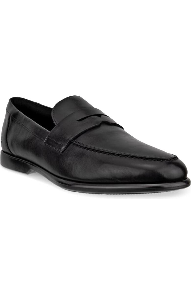 ECCO Metro Verona Penny Loafer, Main, color, Black