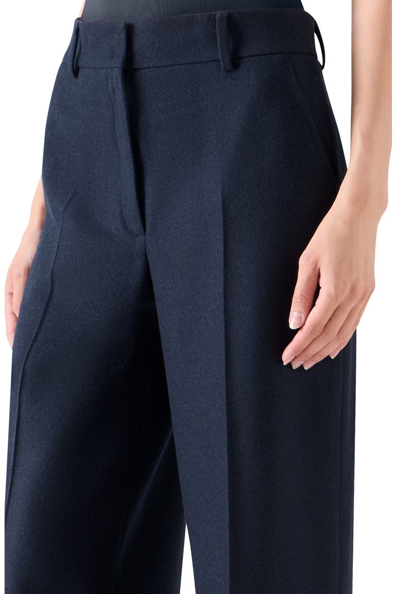 Chiaro Virgin Wool Blend Straight Leg Pants, Alternate, color, NAVY