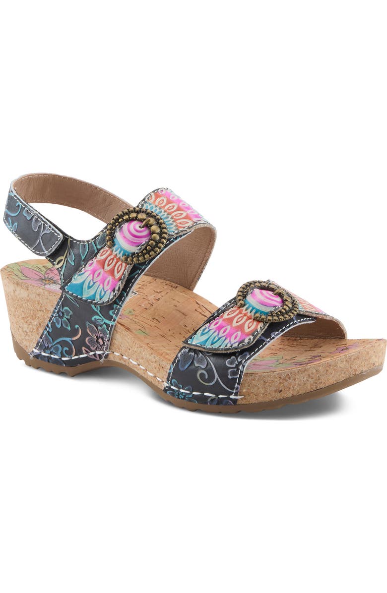 L'Artiste by Spring Step Colomecool Slingback Sandal, Main, color, Black Multi