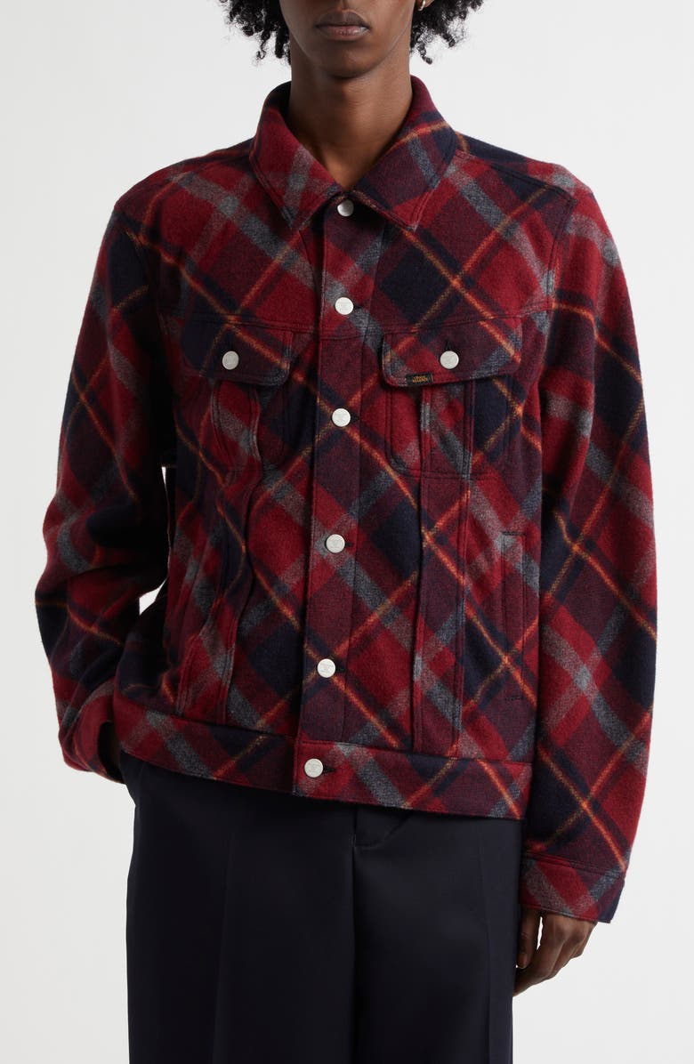 Undercover Check Wool Blend Mosser Jacket, Main, color,