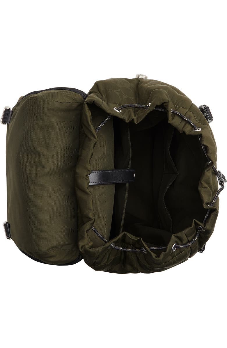 COACH Logan Backpack in Signature Nylon, Alternate, color, Dark Moss