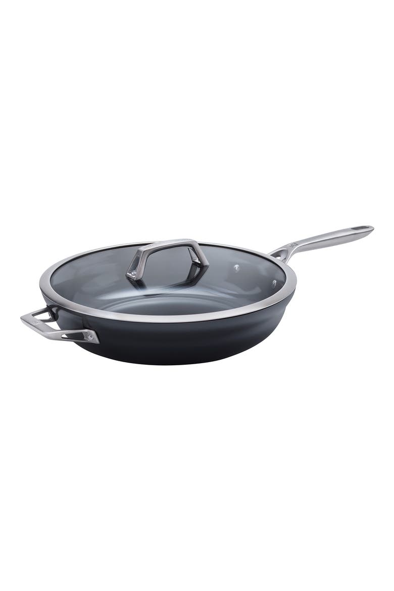 Motion Ceramic 5-Quart Hard Anodized Ceramic Nonstick Deep Fryer, Main, color, BLACK