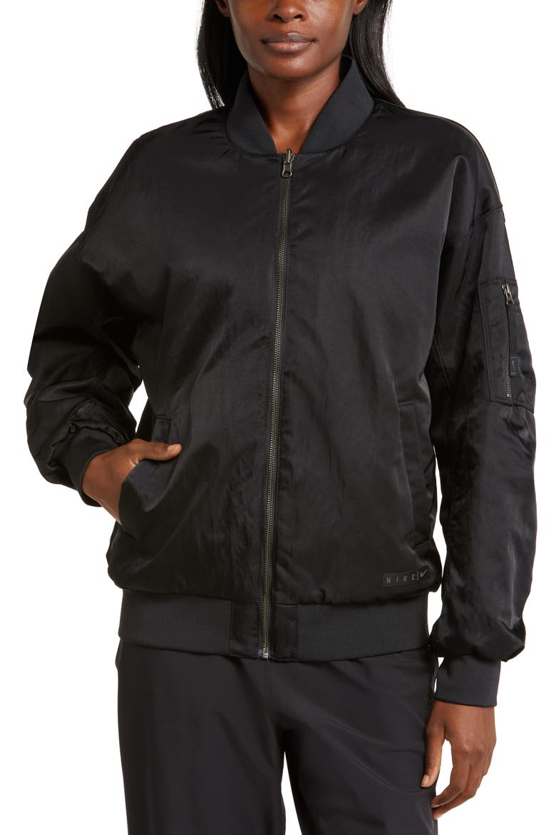 Sportswear Reversible Bomber Jacket, Alternate, color, BLACK/ ANTHRACITE