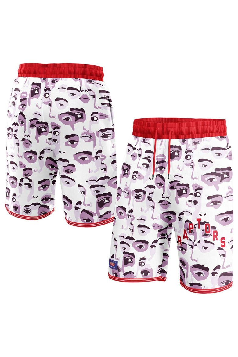 Unisex NBA & KidSuper Studios by Fanatics White Toronto Raptors Hometown Shorts, Main, color, White