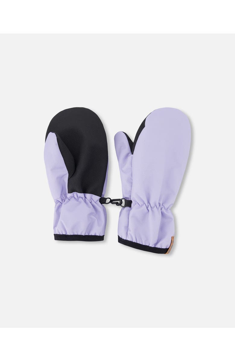 Deux par Deux Girl Mid-Season Mittens in Recycled Polyester, Main, color, Lavender