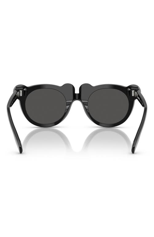 Burberry Kids' 43mm Irregular Sunglasses In Black