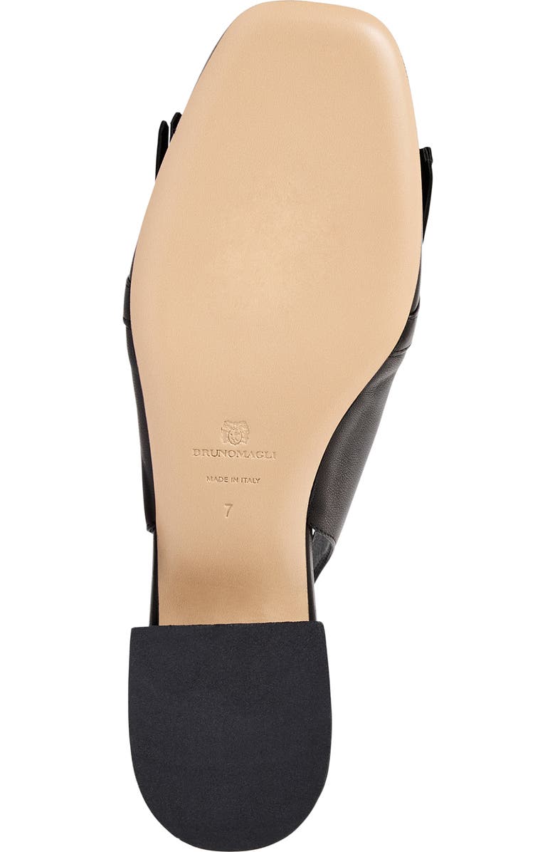 Bruno Magli Olive Slingback Kiltie Bit Loafer Pump, Alternate, color, Black