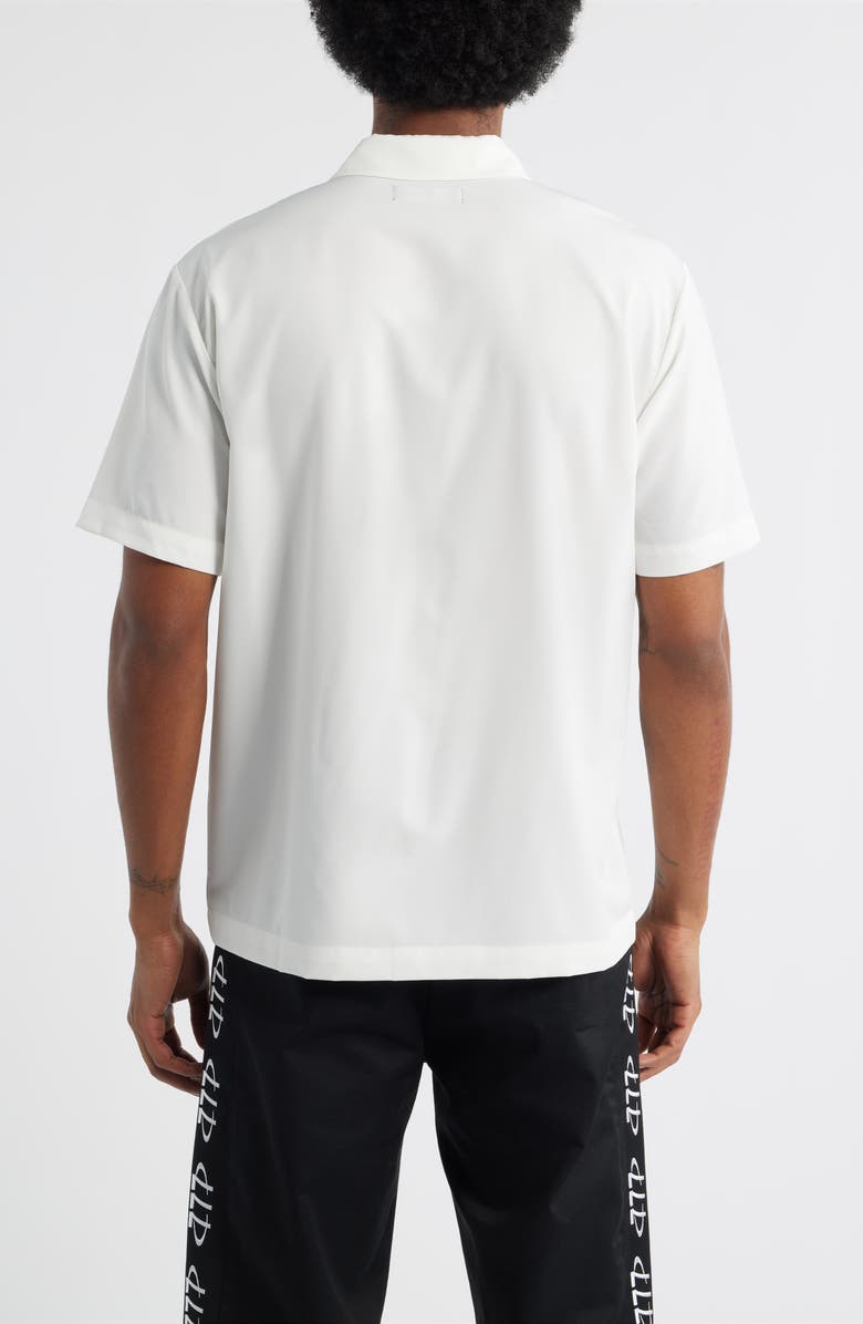 SANTO STUDIO My Dawg Graphic Button-Up Shirt, Alternate, color, White