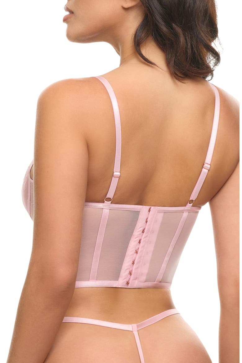Clarissa Underwire Bustier, Alternate, color, CRYSTAL ROSE