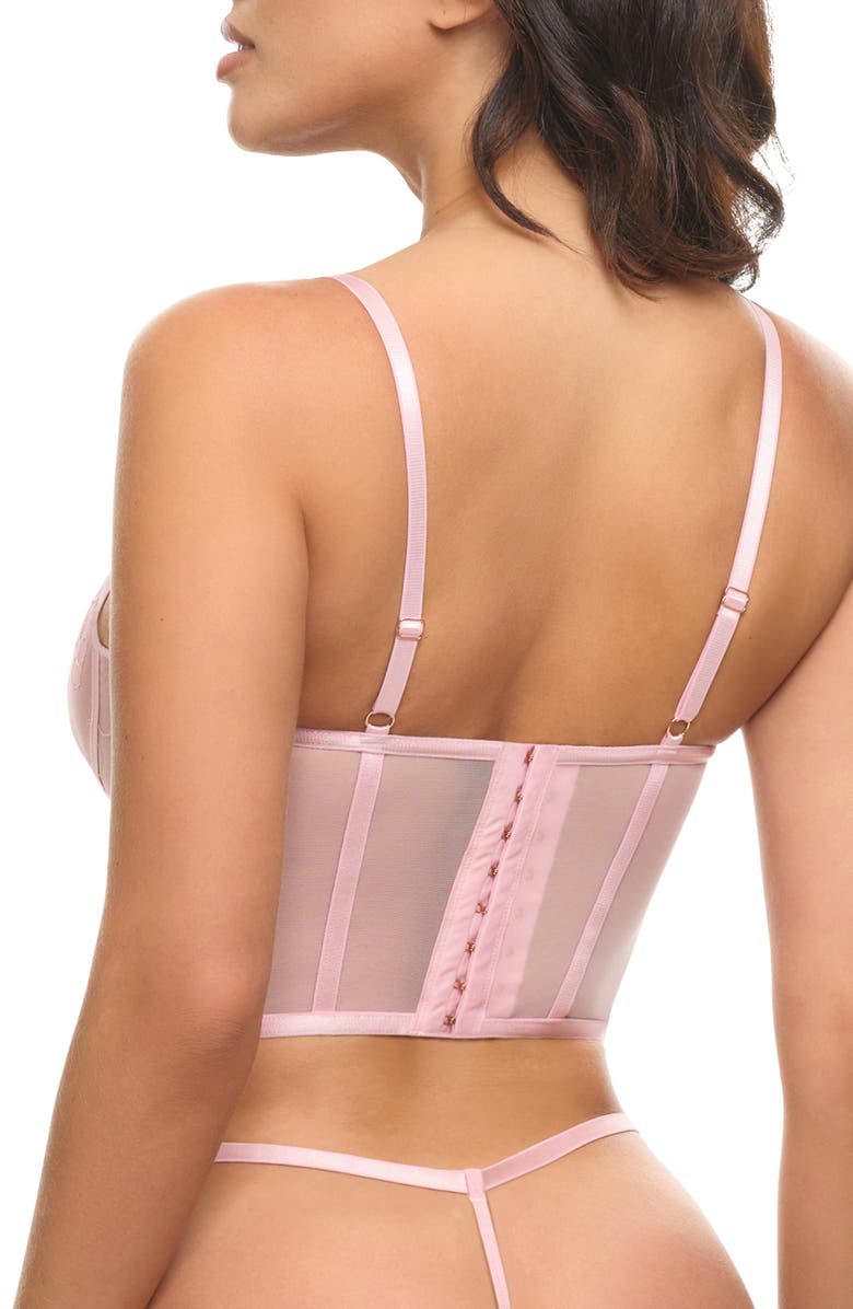 Oh La La Cheri Clarissa Underwire Bustier, Alternate, color, Crystal Rose