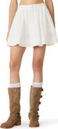 Steve Madden Vanny Floral Eyelet Cotton Miniskirt