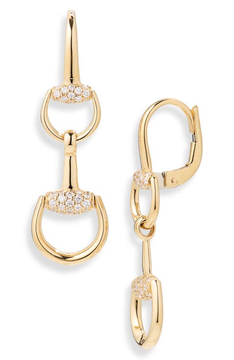 Horsebit Diamond Chandelier Earrings