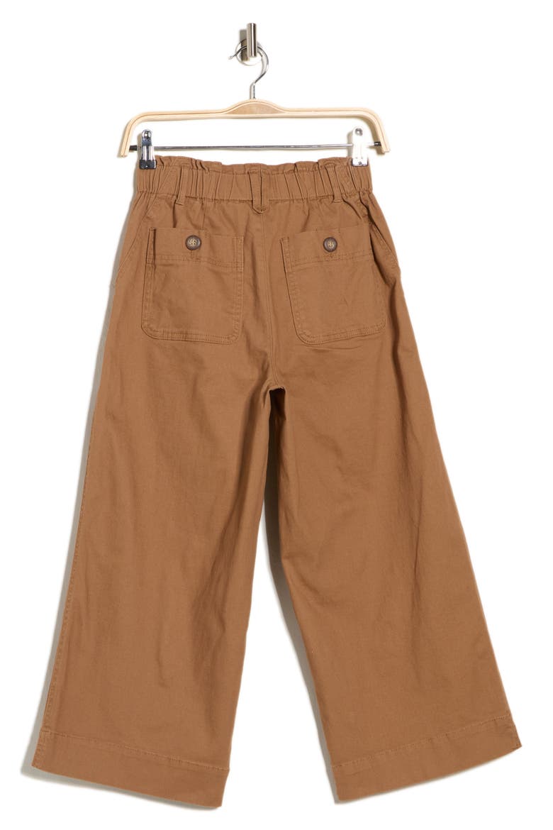 High Waist Crop Wide Leg Pants, Alternate, color, CANDIED WALNUT