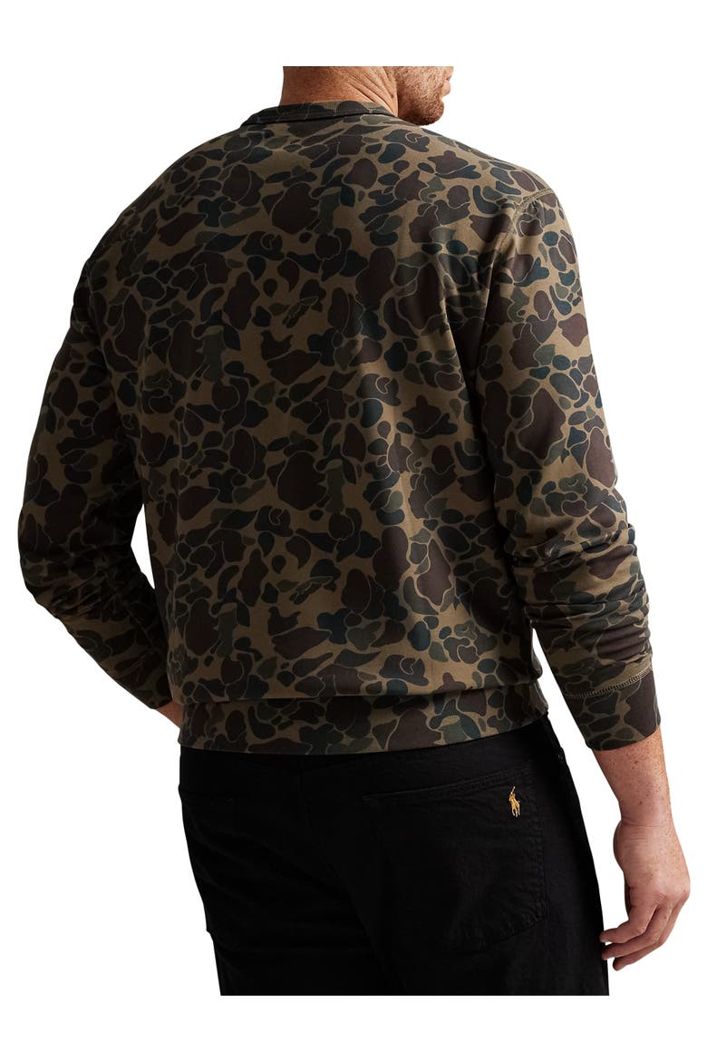 Big & Tall Camo Double-Knit Sweatshirt, Alternate, color, OUTDOORSMAN CAMO