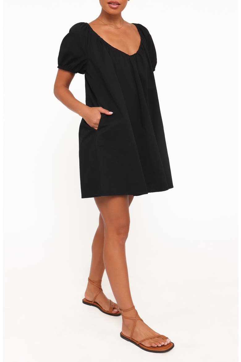 Marty Minidress, Alternate, color, BLACK