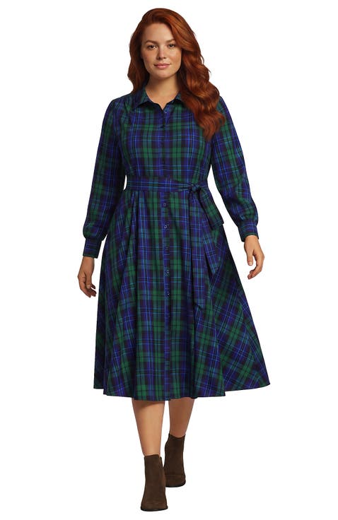 Plus Size Poplin Perfect Shirt Dress