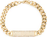 NORDSTROM RACK Cubic Zirconia Bar Chain Bracelet