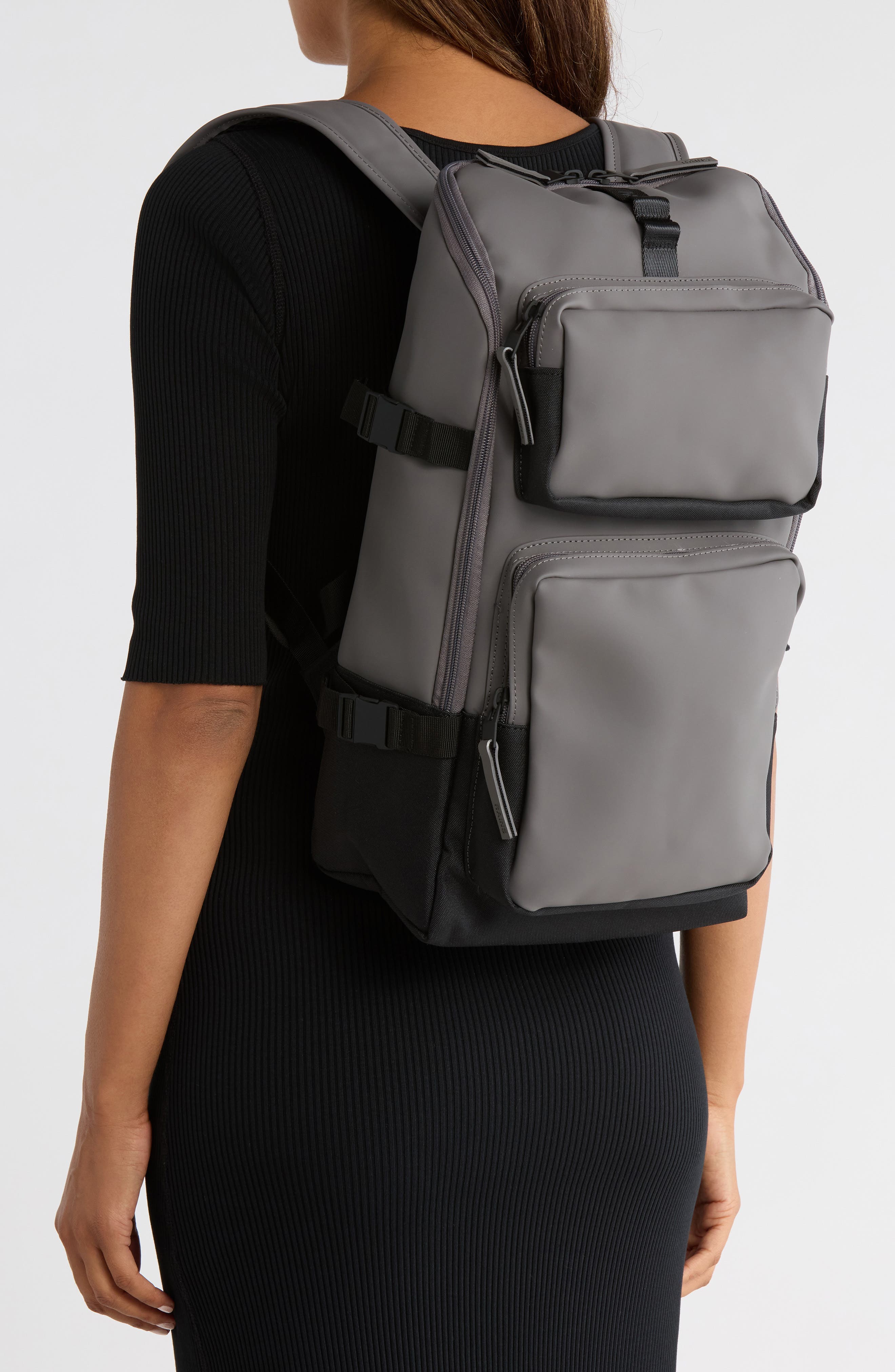 Rains Waterproof Trail Cargo Backpack, Alternate, color, 