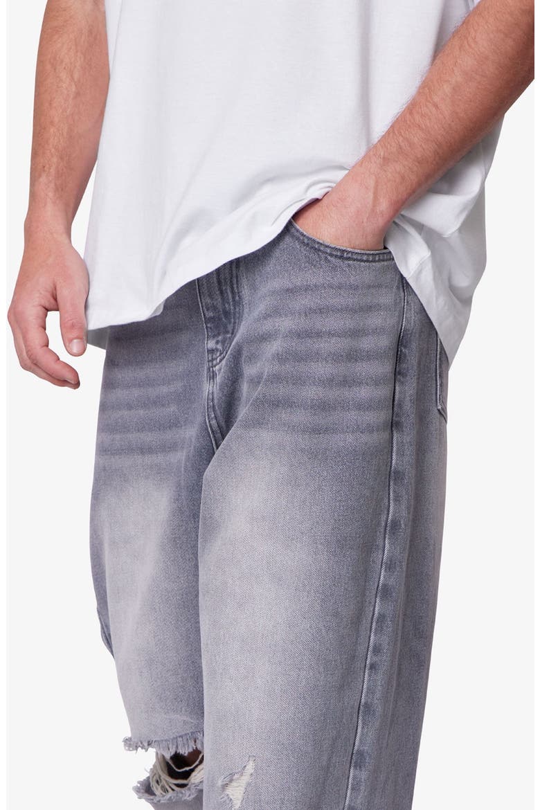Blowout Baggy Ripped Wide Leg Jeans, Alternate, color, WASHED GREY