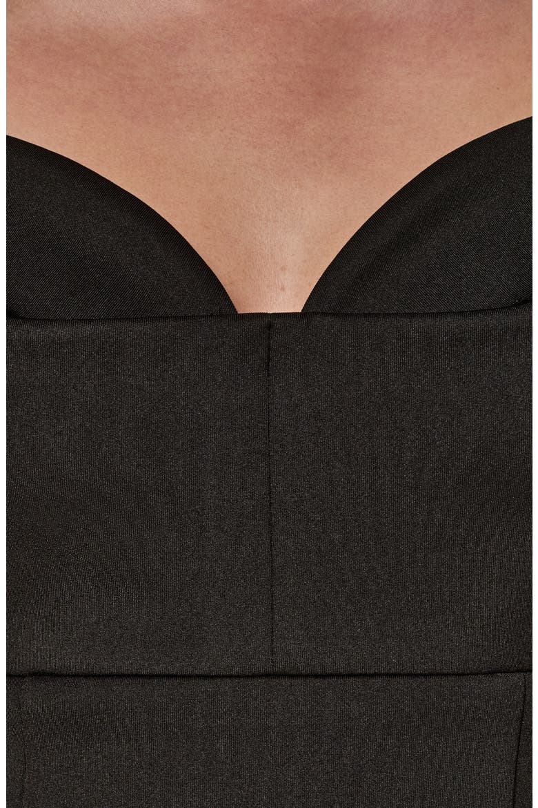 Sweetheart Neck Sheath Dress, Alternate, color, BLACK