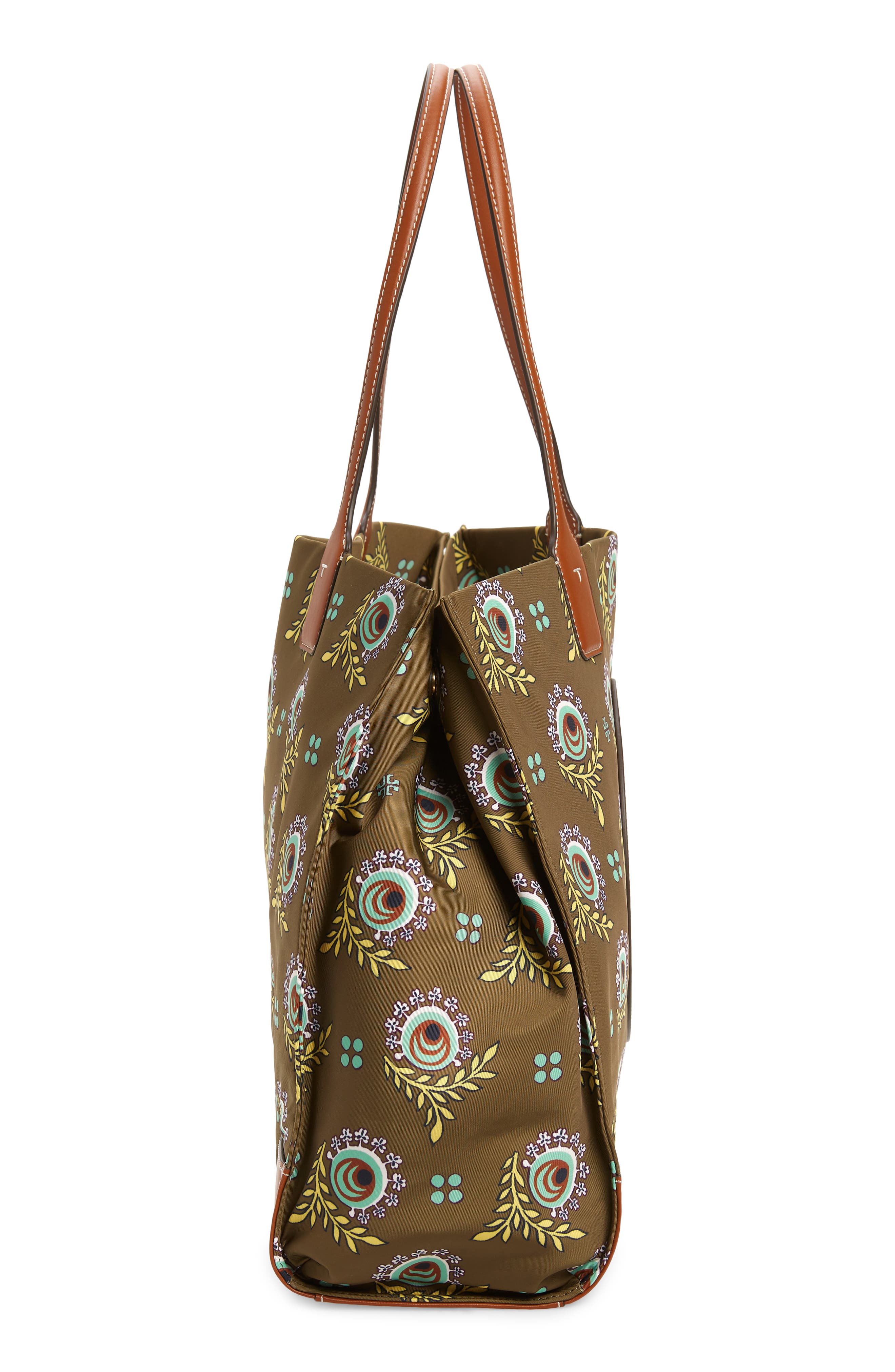 Tory Burch Ella Floral Print Tote, Alternate, color, 