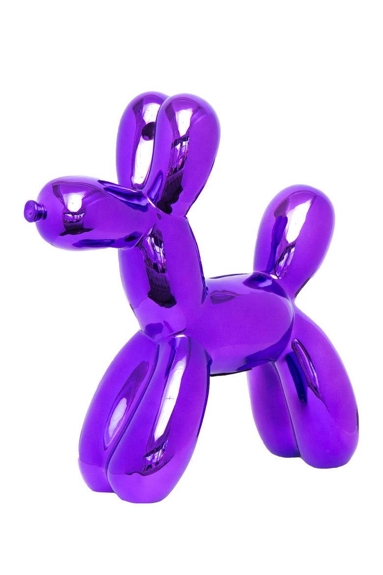 Purple Balloon Dog Bank, Alternate, color, PURPLE