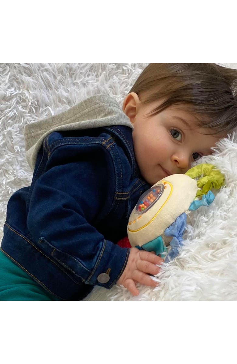 HABA Teether Cuddly Rainbow Round - Sensory Toys for Babies 6 Months+, Rattle & Baby Crawling Toys for Tummy Time, Baby Teether, Alternate, color, Multi