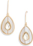 NORDSTROM RACK Resin Stone Teardrop Drop Earrings