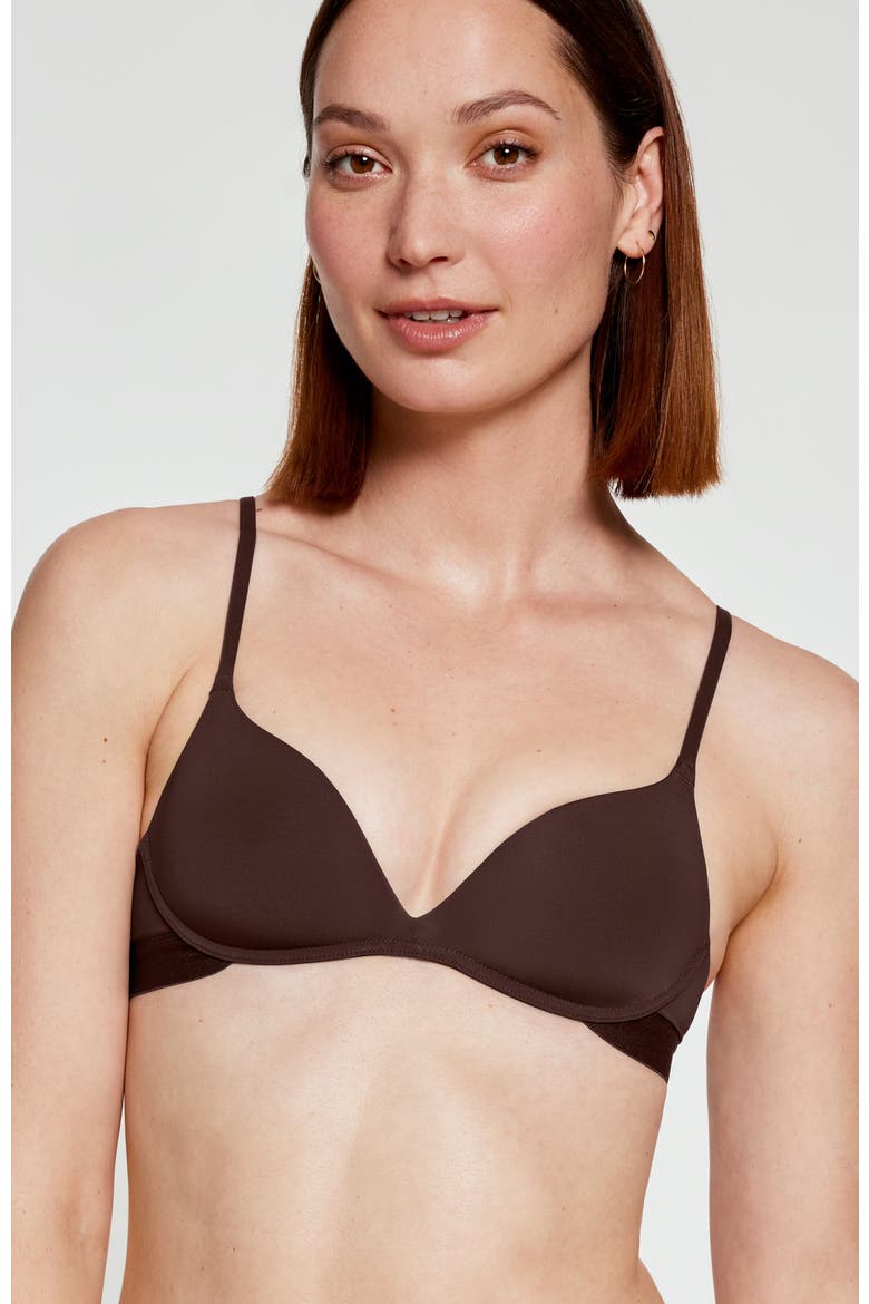 Zero-G Wirefree Lift Up Bra, Alternate, color, Espresso