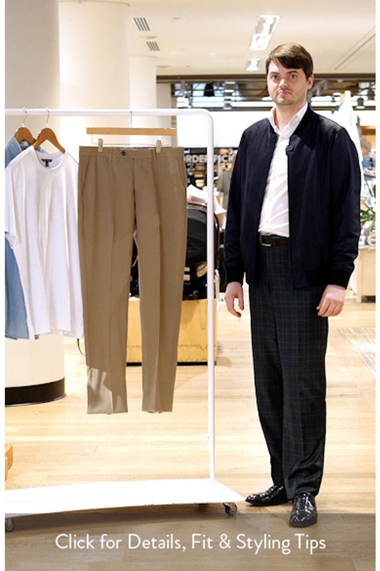 Flat Front Tropical Weight Wool Dress Pants video