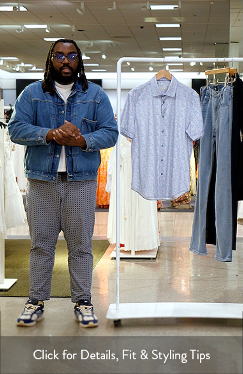 Miles OoohCotton<sup>®</sup> Short Sleeve Button-Up Shirt, sales video thumbnail
