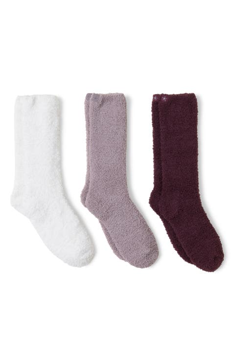 CozyChic™ Assorted 3-Pack Crew Socks