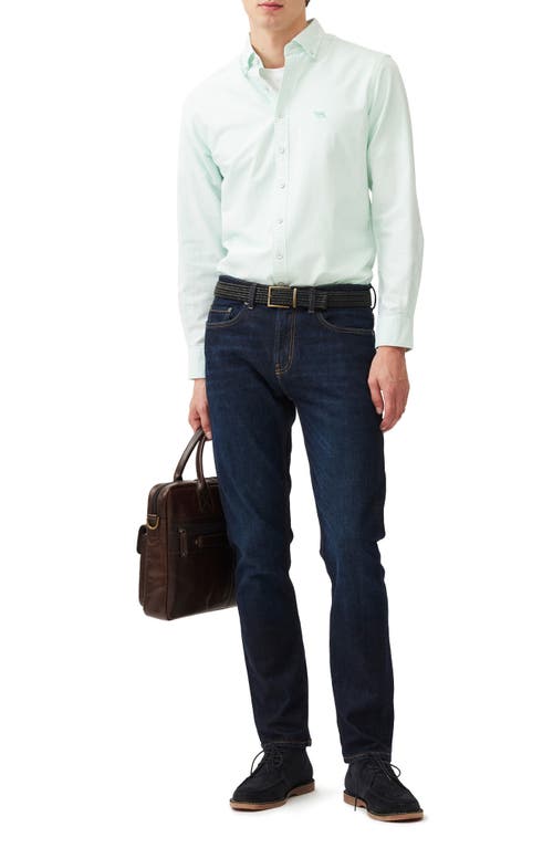 Rodd & Gunn Gunn Oxford Stripe Sports Fit Shirt In Spearmint