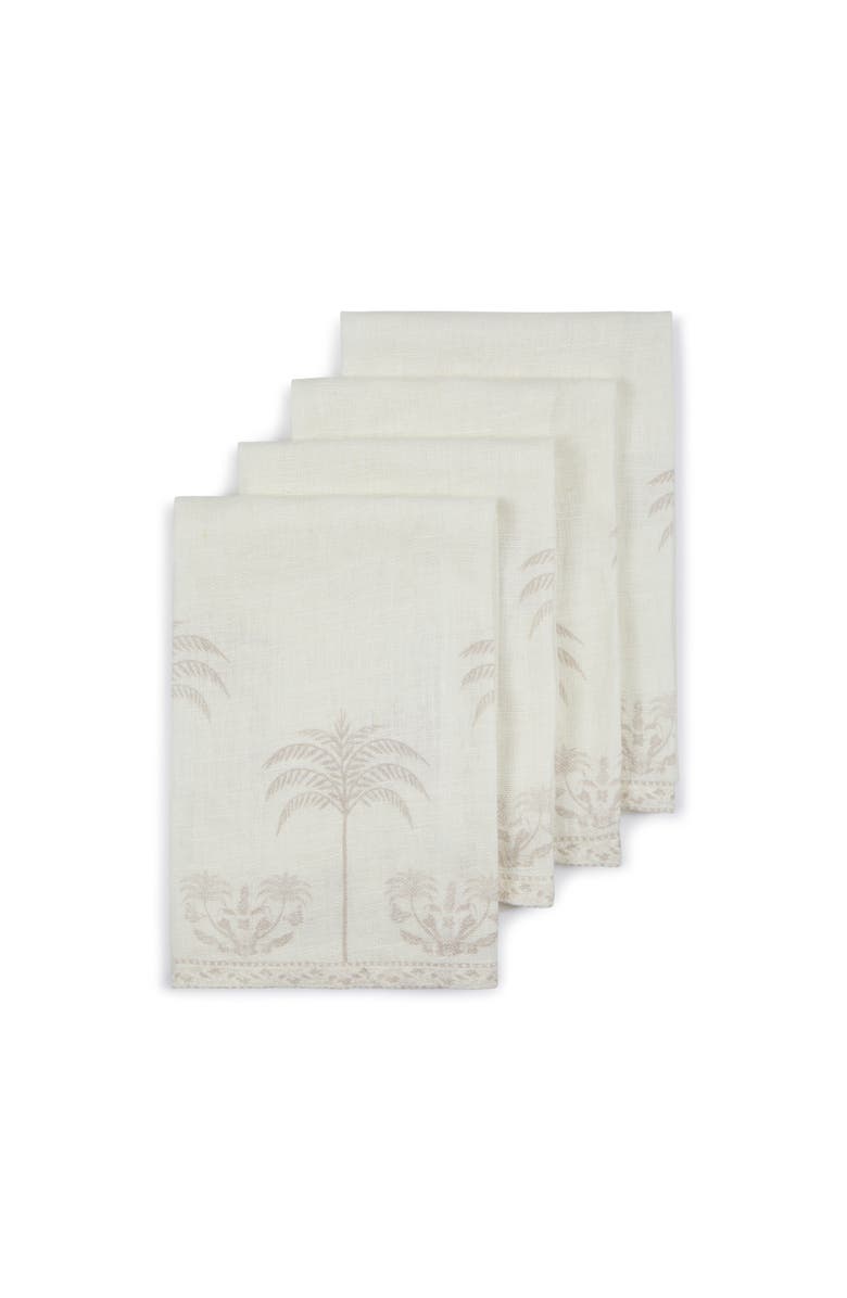 MAJKA La Fortuna Palms Napkins - Set of 4, Main, color, 