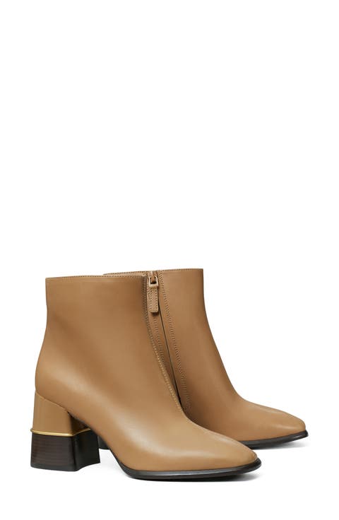 Leather Ankle Bootie