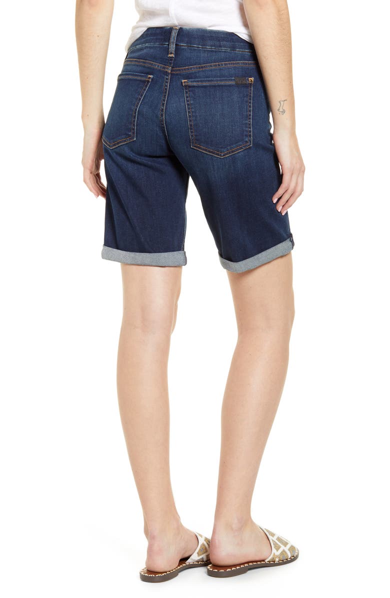 JEN7 by 7 For All Mankind JEN7 High Waist Denim Bermuda Shorts, Alternate, color,