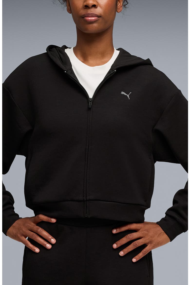 CLOUDSPUN Zip Hoodie, Main, color, PUMA BLACK